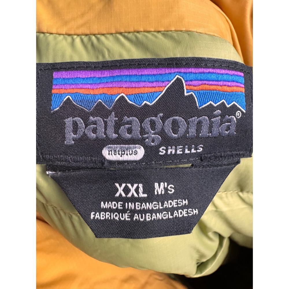 Patagonia Mens Down Sweater Jacket XXL Pufferfish Gold 84675 Outdoor Hiking NWOT - Picture 4 of 6